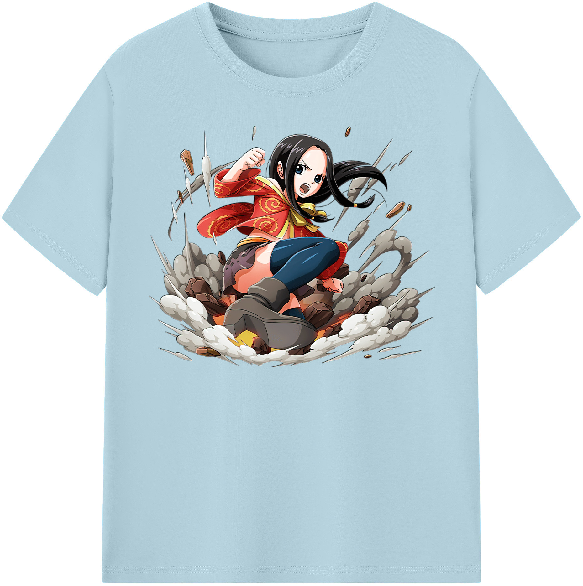 ワンピース ボア・ハンコック ONE PIECE Boa·Hancock 綿100％半袖Tシャツ（フロントプリント）